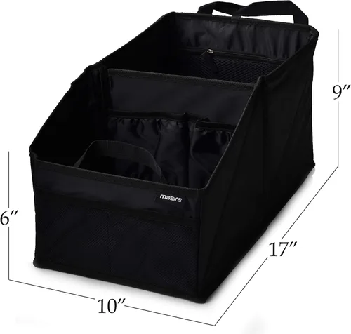 Miniatura 2 de Masirs Organizador de asiento trasero para automóvil, organiza cuidadosamente los artículos mientras viajas, se pliega para un fácil almacenamiento