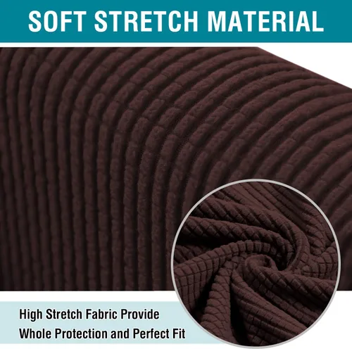 Miniatura 3 de Funda de alta elasticidad para silla de club, funda para sillón de bañera con parte inferior elástica, súper suave, jacquard de elastano, resistente