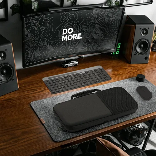 Miniatura 6 de GEEKRIA Logitech MK470 - Funda protectora de viaje para teclado y mouse Logitech MK470, compatible con Logitech MK470 / K585 / K580 (gris oscuro)