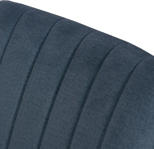 Miniatura 9 de Roundhill Furniture Wendell - Juego de 2 sillas de comedor tapizadas contemporáneas, color azul