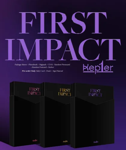 Miniatura 2 de GENIE MUSIC Kep1er - Álbum PRIMER IMPACTO+Beneficio de preventa+Póster plegado+Juego de tarjetas fotográficas adicionales (Conectar 1 ver.)