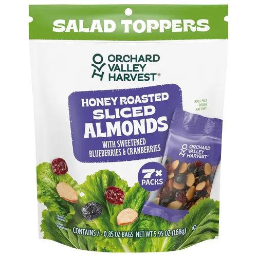 Miniatura 13 de Orchard Valley Harvest - Pecanas glaseadas para ensaladas, bolsas de 0.85 onzas (paquete de 15), con arándanos y pepitas, sin OMG, sin ingredientes