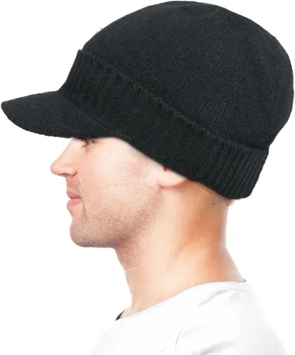 Miniatura 34 de Dahlia Gorro para hombre con visera - lana, sombrero de invierno con borde, forro polar