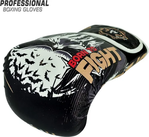 Miniatura 4 de Boxing Gloves for Men & Women - Pro Training Sparring Punching Gloves - Muay Thai MMA, Kickboxing Heavy Bag Workout Leather Boxing Gloves Negro