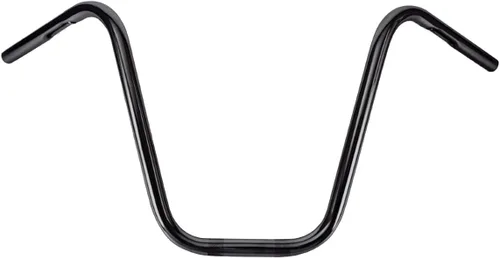 Burly Brand Manillar de suspensión de Ape de fondo estrecho, altura de 14 pulgadas, acabado negro, para Harley Davidson y la mayoría de motocicletas