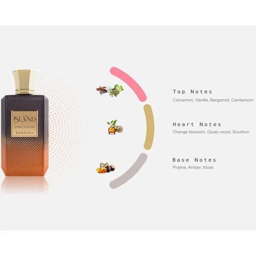 Miniatura 5 de Khadlaj Island Vanilla Dunes Extrait De Parfum Spray, 3.4 onzas (unisex)