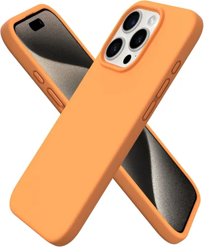 Miniatura 11 de ORNARTO Funda compatible con iPhone 15 Pro de 6.1 pulgadas, silicona líquida de 3 capas cubierta completa de goma de gel suave, funda protectora