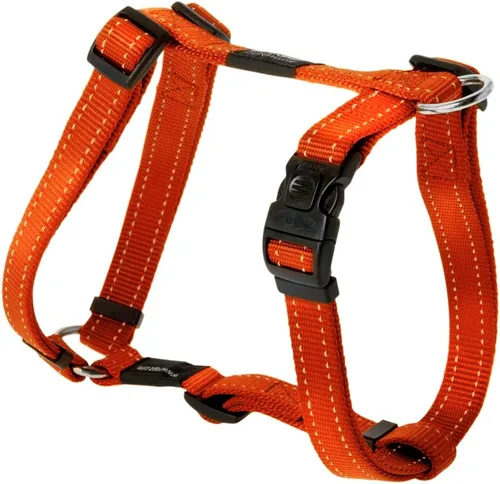 Miniatura 5 de Arnés reflectante ajustable para perros grandes; collar y correa a juego disponibles, rojo