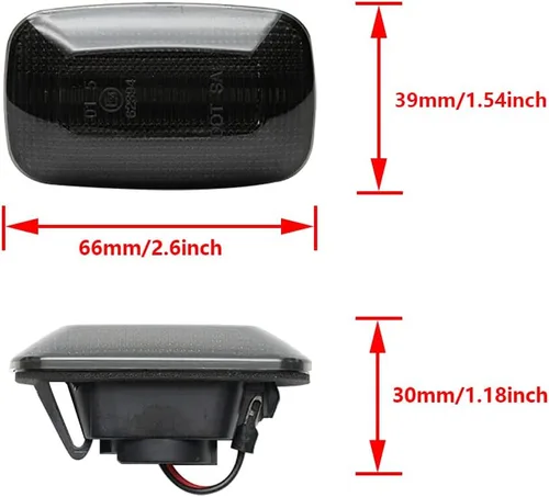 Miniatura 8 de Luz LED para guardabarros lateral compatible con Toyota LCruiser serie 100/70/80 compatible con Lexus LX470 LCruiser Prado 90 Series FJ Cruiser