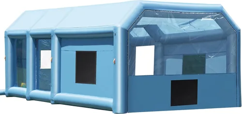 Miniatura 17 de VEVOR Cabina de Pintura Inflable Portátil, Cabina de Pulverización Inflable de 13 x 8 x 8 pies, Carpa de Pintura para Automóvil con Sistema
