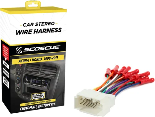 Miniatura 9 de Scosche HA08B Arnés de cableado de radio para Acura y Honda 1998-11 seleccionados 1998-11 - Arnés de cables de radio para estéreo de automóvil