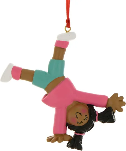 Miniatura 2 de Adorno personalizado para árbol de Navidad 2025 – Adornos para árbol de Navidad, adornos rosados para bebé, decoración de afroamericanos por Elves