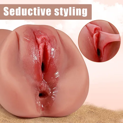 Miniatura 3 de Masturbadores masculinos con vagina de bolsillo de textura 3D realista y ano apretado, muñeca sexual, juguete adulto, juego anal y de felación