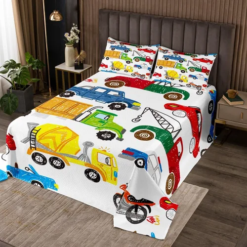 Miniatura 14 de Feelyou Juego de colcha acolchada con diseño de oso para niños y adolescentes, diseño de oso rústico, transpirable, a cuadros de búfalo, color verde