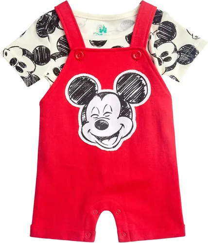 Miniatura 17 de Disney Conjunto de pantalones cortos para bebé, 2 piezas de Spiderman Mickey Mouse Cars Winnie the Pooh, conjunto corto de camisa corta (0-3M-24M)