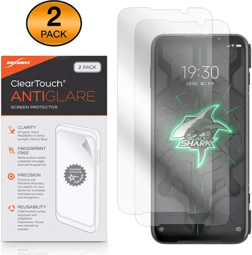 Miniatura 2 de BoxWave Protector de pantalla compatible con Xiaomi Black Shark 3 Pro – ClearTouch Anti-reflejo (paquete de 2), antihuellas dactilares mate