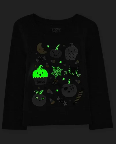 Miniatura 2 de The Children's Place Camisetas gráficas de manga larga para bebés y niños pequeños para todas las fiestas