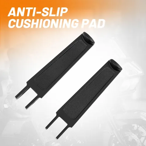 Miniatura 5 de Oumurs Estriberas abrazadera U compatible con 1 pulgada - 1.25 pulgadas 1 1/4 pulgadas protector de motor U-Clamp Estriberas compatibles con Harley