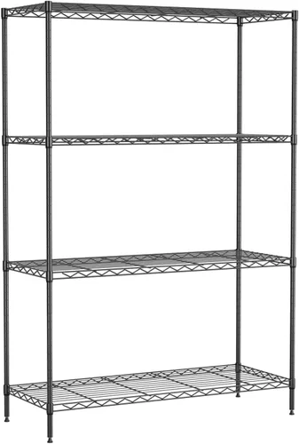 Miniatura 35 de Estantería metálica de almacenamiento de 6 niveles de 208.8 cm x 121.92 x 45.72 cm, con ruedas, resistente estante con capa de acero, cromado