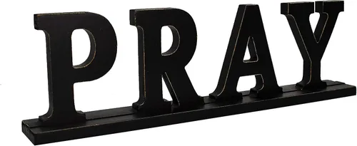 Miniatura 8 de Wooden Friends - Letrero independiente con diseño de palabras rústicas para mesa, chimenea y entrada