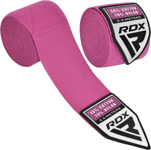 Miniatura 8 de RDX Boxing Wraps Kids 2.5M Guantes internos, Vendajes elásticos para el pulgar, Junior Under Mitts Protector de puño de mano Correas de soporte