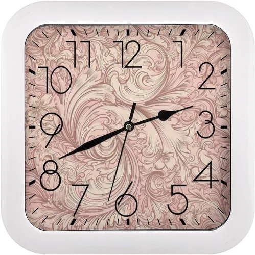 Miniatura 20 de 10" Square Modern Wall Clock,Ancient Egypt Print Kitchen Clocks Wall Battery Operated,Silent Non Ticking Unique Funny Cute Wall Clock for Living