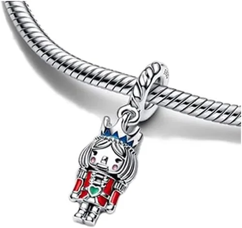 Miniatura 26 de Dijes de personajes de película para mujer, pulseras y collares en plata de ley 925, día de la madre, cumpleaños, Navidad