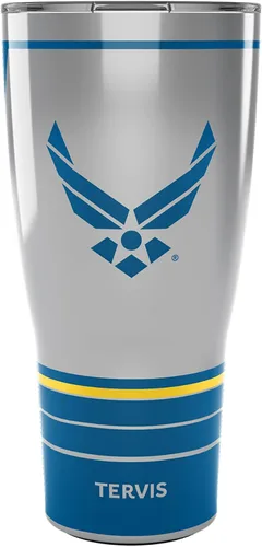 Miniatura 12 de Tervis Vaso aislado de doble pared Air Force Forever Proud fabricado en Estados Unidos mantiene las bebidas frías y calientes, 16 onzas, clásico