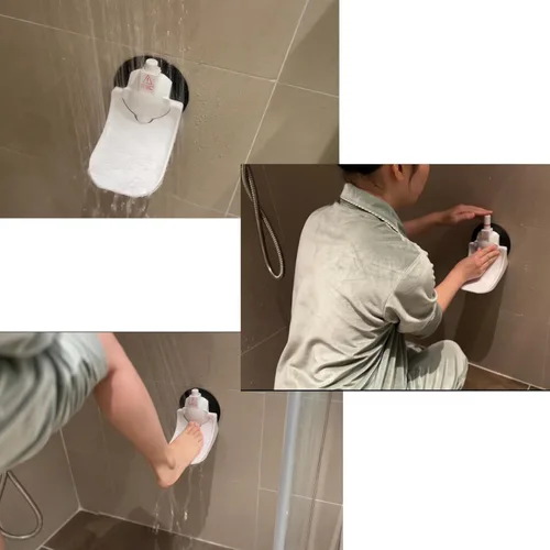 Miniatura 8 de Reposapiés de ducha para afeitar piernas con ventosa industrial mejorada, solo se ajusta a paredes de azulejos lisas, no porosas y más grandes