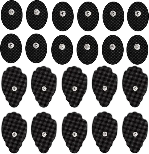Miniatura 6 de SM Electrodos para Unidad TENS, Almohadillas de Repuesto para Parches de Electrodos TENS, 22 Piezas, Múltiples Tamaños, Electrodos para Unidad TENS