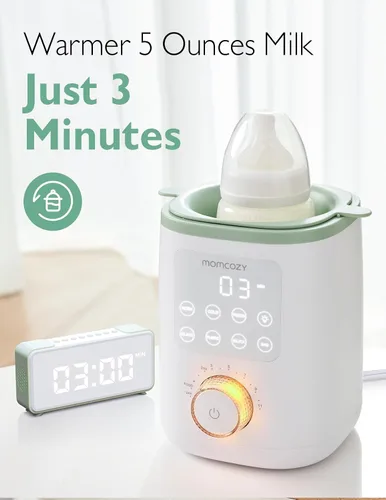 Miniatura 3 de Momcozy Nutri - Calentador de botellas y kit de cepillo para botellas Momcozy verde
