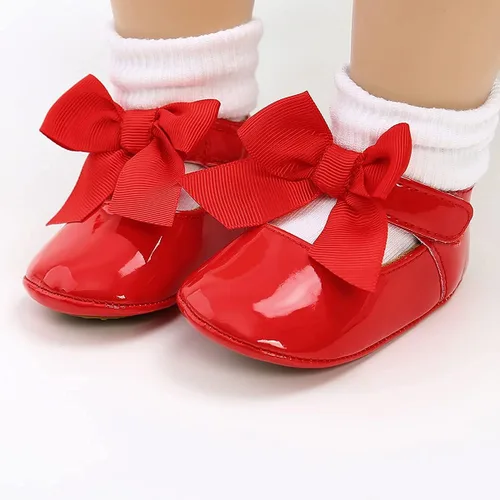 Miniatura 4 de Zapatos de bebé Mary Jane Flats antideslizantes con suela suave para bebés y niños pequeños, primeros caminantes, para fiestas, Navidad y vestidos