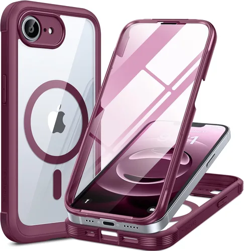 Miniatura 117 de Miracase Funda para iPhone 13 de 6.1 pulgadas, [sin burbujas] funda de teléfono de cuerpo completo con pantalla de vidrio completa integrada, sin