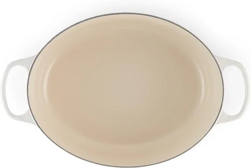 Miniatura 3 de Le Creuset - Olla holandés redonda con tapa de cocina, hecha de hierro fundido esmaltado, de 6.75 cuartos de galón de capacidad, color merengue