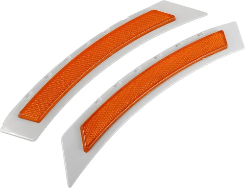 X AUTOHAUX Par de parachoques delantero Reflector lateral marcador 63147185743 63147185744 para BMW Serie 5 535i 550i 2008-2010 Reemplazar Reflector