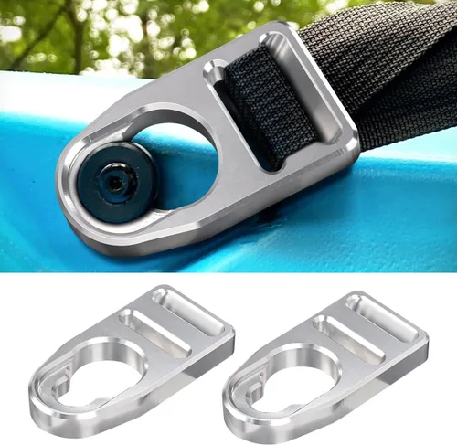 Miniatura 10 de Canitu Clip de hebilla de repuesto para correa, pestillos de mecanizado de aluminio, kit de reparación de ganchos de asiento para toda la vida