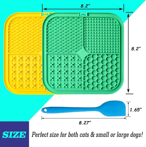 Miniatura 5 de Tapete grande para lamer perros, tapete grande para lamer perros con ventosas para la ansiedad, tapete para lamer perros con mantequilla de maní
