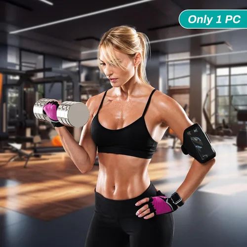 Miniatura 3 de LIFERUN Single Steel Adjustable Dumbbell, 5/10/15lb Free Weight Single Dumbbell, Non-Slip and Comfortable Foam Handle, Adjustable Single Dumbbell