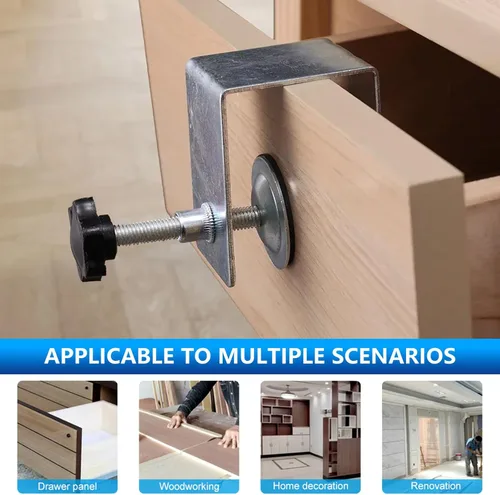 Miniatura 8 de 4 abrazaderas universales de instalación de gabinete con abrazadera en C, abrazaderas de marco de cara para gabinetes de muebles, diseño de guía