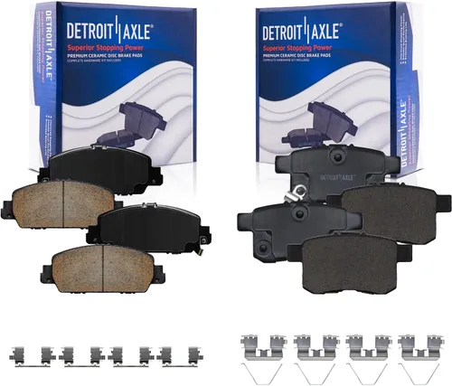 Miniatura 85 de Detroit Axle - Pastillas de Freno Delantero Izquierdo Reemplazo de Pinza de Disco para Dodge Ram 1500 Dakota Mitsubishi Raider - Juego de 3 piezas