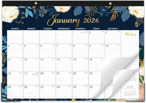 Miniatura 9 de Calendario de escritorio 2026 - Ene. 2026 - Dic. 2026, calendario de escritorio mensual grande de 12 meses 2026, 17 x 12 pulgadas, tapete