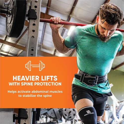 Miniatura 5 de ProFitness Cinturón de levantamiento de pesas - Cinturón funcional de fitness de 4 pulgadas de ancho para hombres y mujeres - Soporte