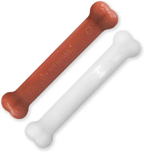Miniatura 30 de Nylabone Original Bone Power - Paquete de valor de juguetes masticables para perros, juguetes duraderos para perros masticadores agresivos, sabor