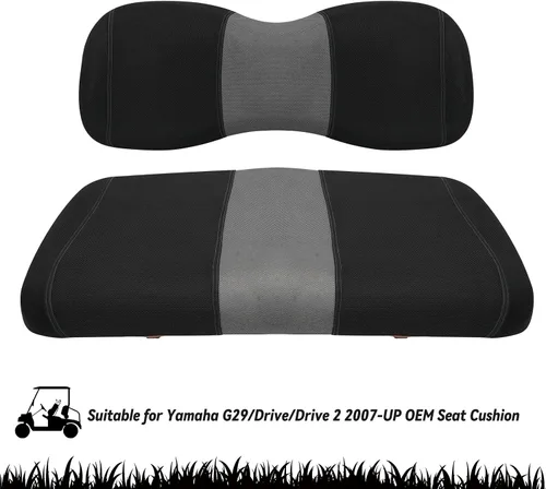 Miniatura 3 de Golf Cart Seat Covers Fit EZGO TXT/Club Car DS/Club Car Precedent/Yamaha Drive/Aftermarket Common Rear Seat Kit, Washable Breathable Air Mesh Cloth