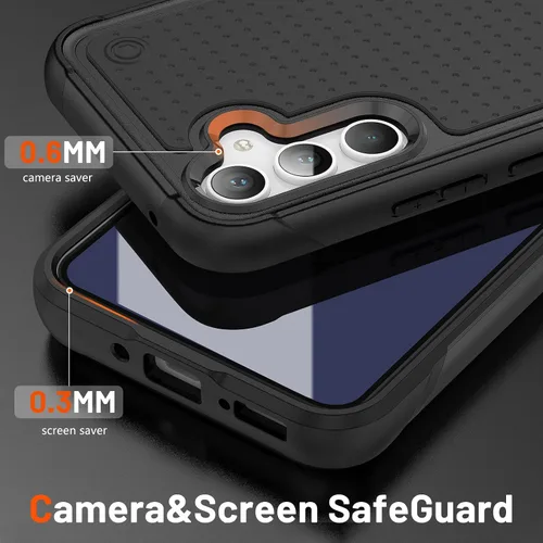 Miniatura 68 de Jeylly Compatible con Samsung Galaxy A22 5G Funda, Funda Samsung A22 5G con 2pcs protectores de pantalla de vidrio templado