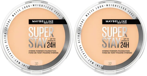 Miniatura 24 de Maybelline Super Stay Hasta 24HR Base en Polvo Híbrida, Maquillaje de Cobertura Media a Completa, Acabado Mate, 220, 1 Unidad SUPERSTAY POLVO 220