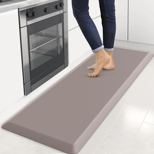 Miniatura 46 de StepRite Tapete de cocina antifatiga de 4/5 pulgadas de grosor, antideslizante, resistente a las manchas y al agua, tapete de escritorio para Azul