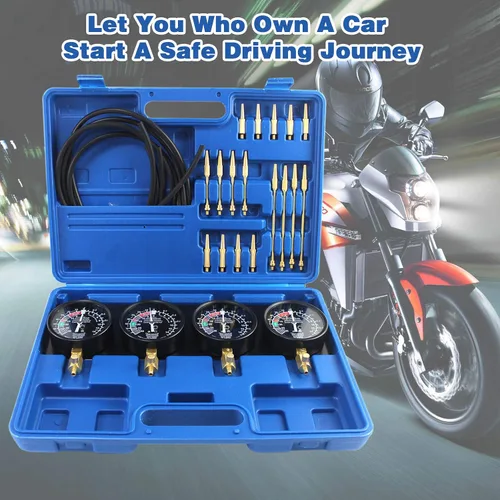 Miniatura 8 de Kit de herramientas de sincronización de carburador de motocicleta, equilibrador de vacío de combustible universal, sincronizador de carburador