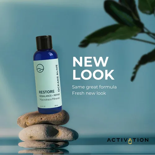Miniatura 2 de Restore - Rebalance + Repair Liquid Drops – Solución mineral de traza iónica para hidratación, electrolitos y suplementos minerales, oligoelementos