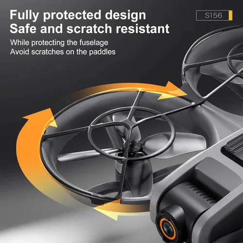 Miniatura 4 de Drone con control remoto de pantalla grande (4.92 pulgadas), mini avión con cámaras duales, 2 baterías, giros de 360°, protección completa de Negro